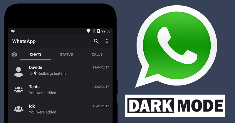 Niente modalità scura per Whatsapp
